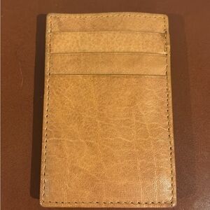 Tan Leather Card Holder
